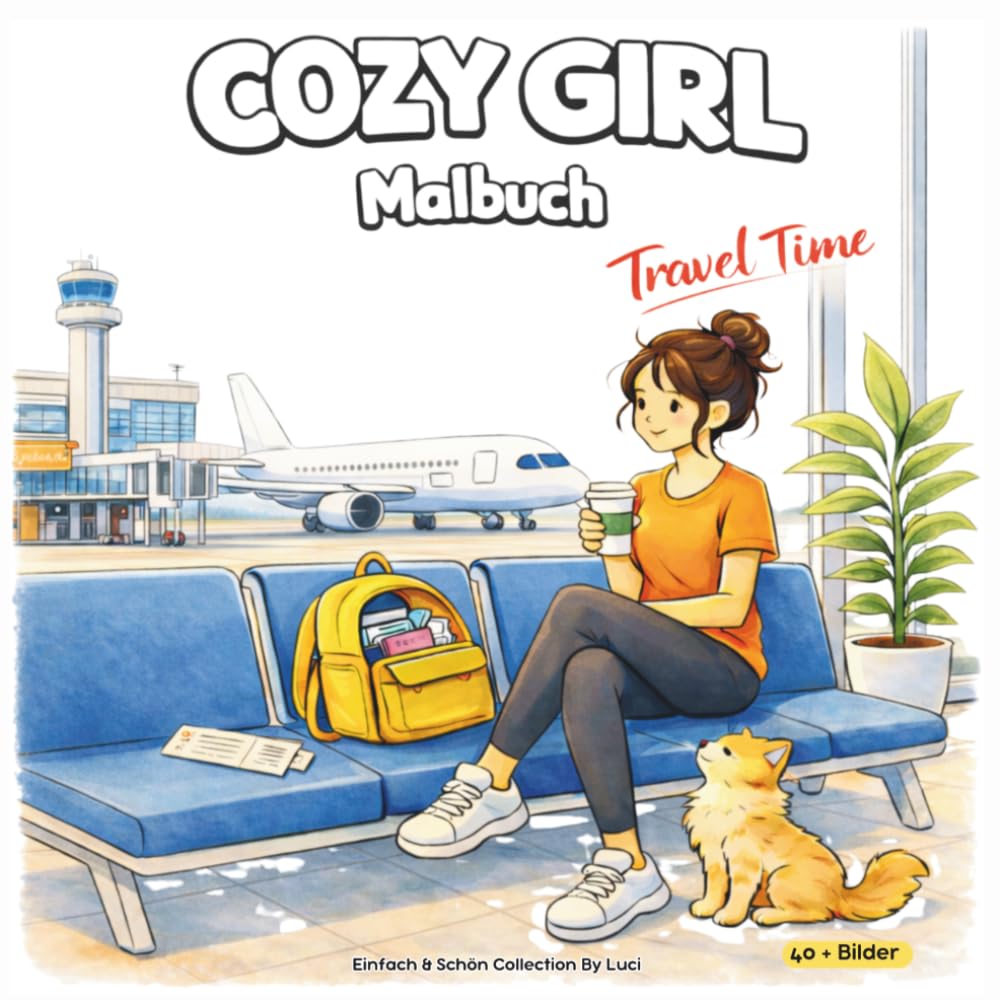 Cozy Girl - Travel Time Malbuch: Eine gemütliche Reise um die Welt - Entspannendes Ausmalbuch mit wunderschönen Reisezielen