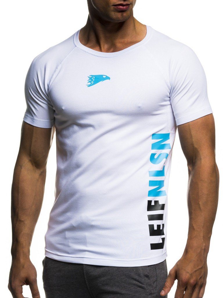 Leif Nelson Gym Men's T-Shirt Round Neck Collar LN-06279