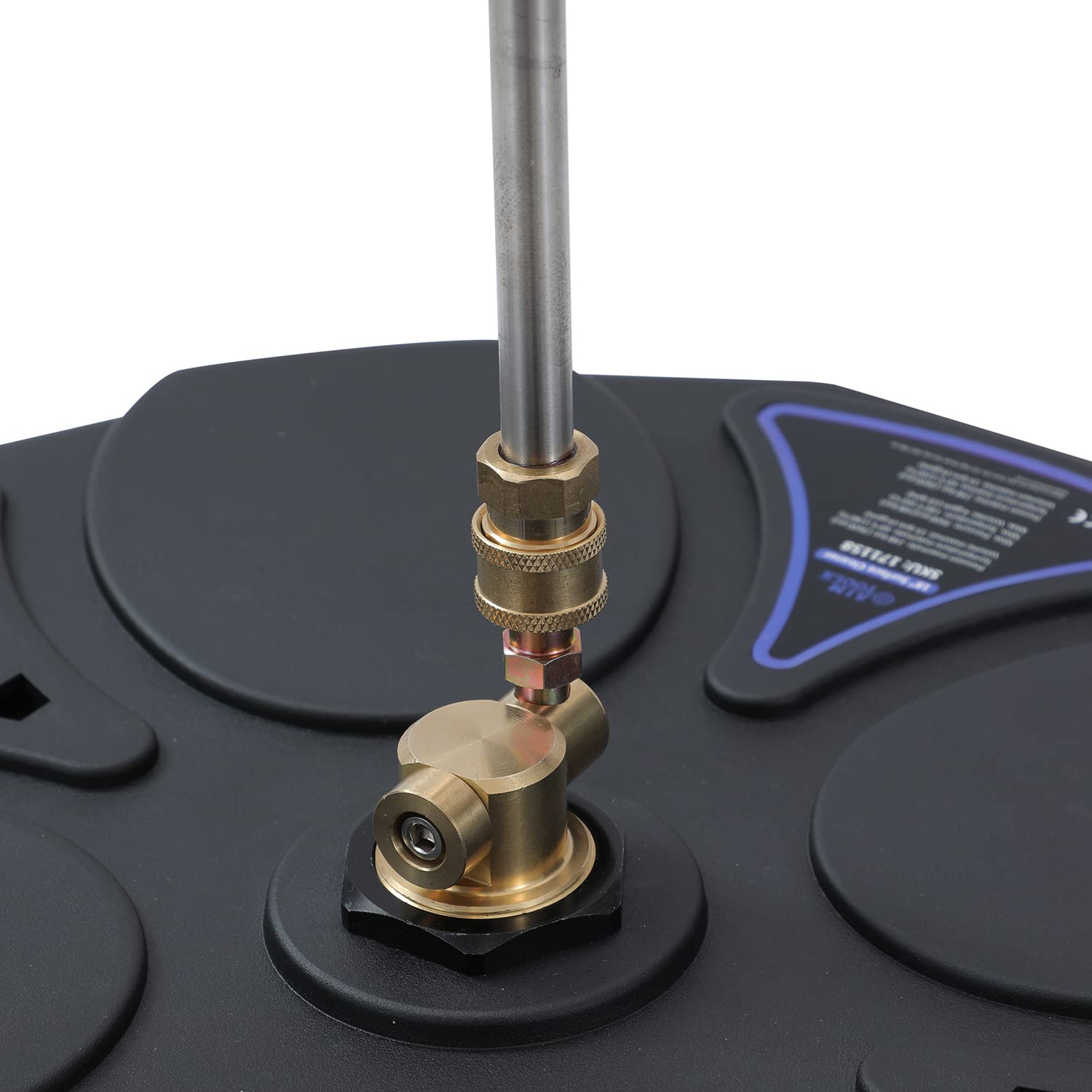 Aim Tools 18 Pulgada Accesorio Limpiador de Superficies de Lavadora a Presión 3600 PSI con 4 Ruedas Giratorias para Limpieza de Suelos, con 2 x 16 Varillas de Extensión y 2 Boquillas