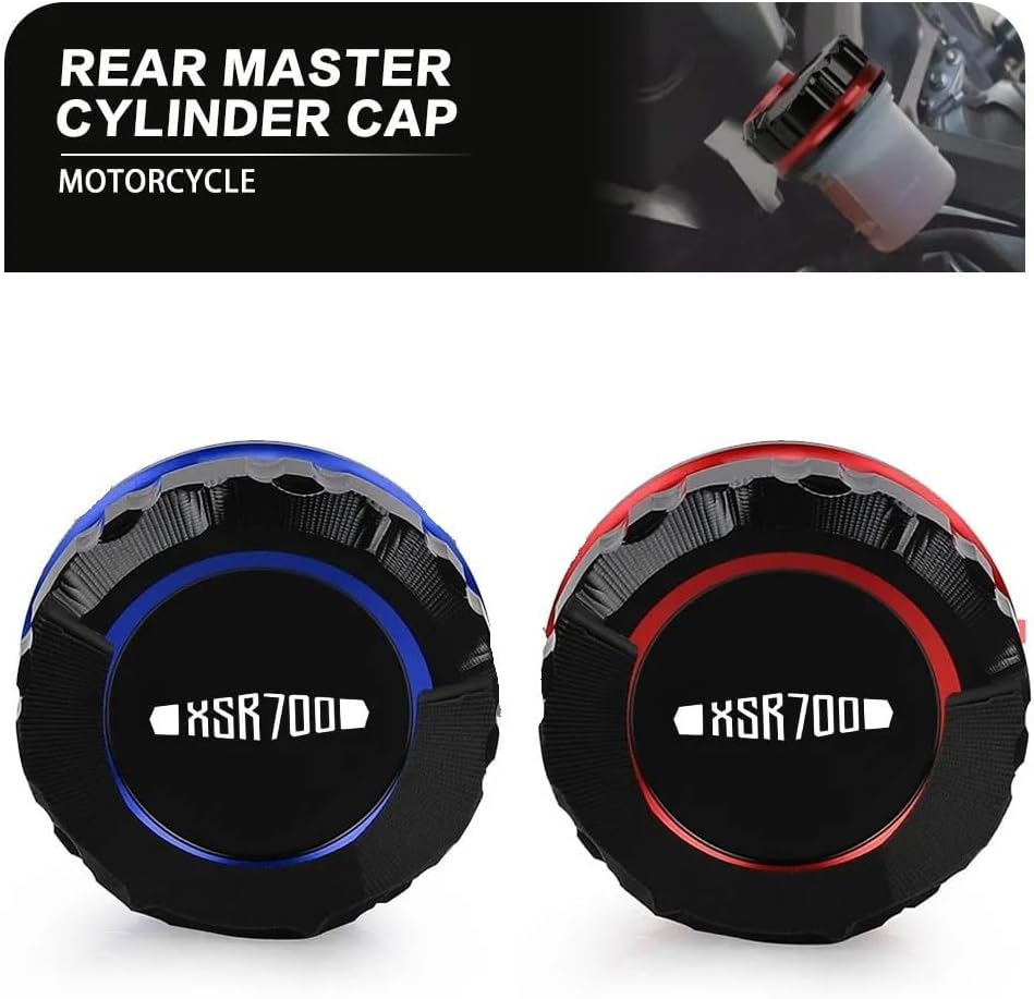 Motorcycle Oil Filler Caps, Motorcycle Accessory Rear Brake Fluid Reservoir Master Cylinder Cover Oil Cap For XSR700 XSR 700 2018-2022-2023