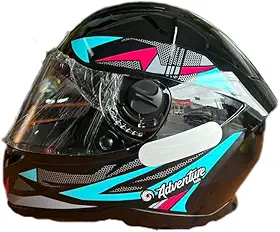 Capacete Infantil Feminino Ebf Tamanho 54 Preto e Tifany Brilhante