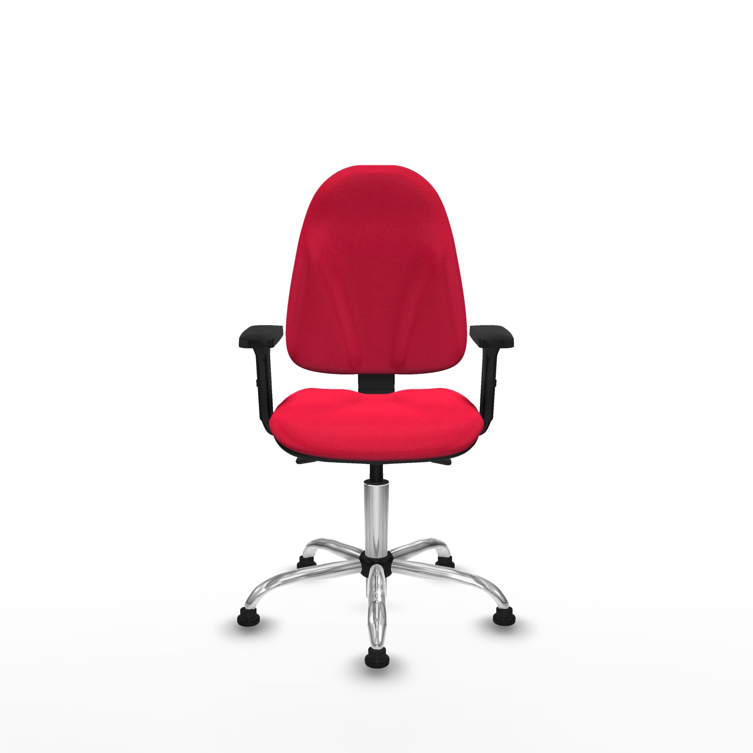 Piqueras y Crespo - Silla ergonómica cómoda Algarra, operativa con Brazos 2D, Mecanismo asíncrono, Respaldo Regulable en Altura, Ideal para Oficina y Laboratorio.
