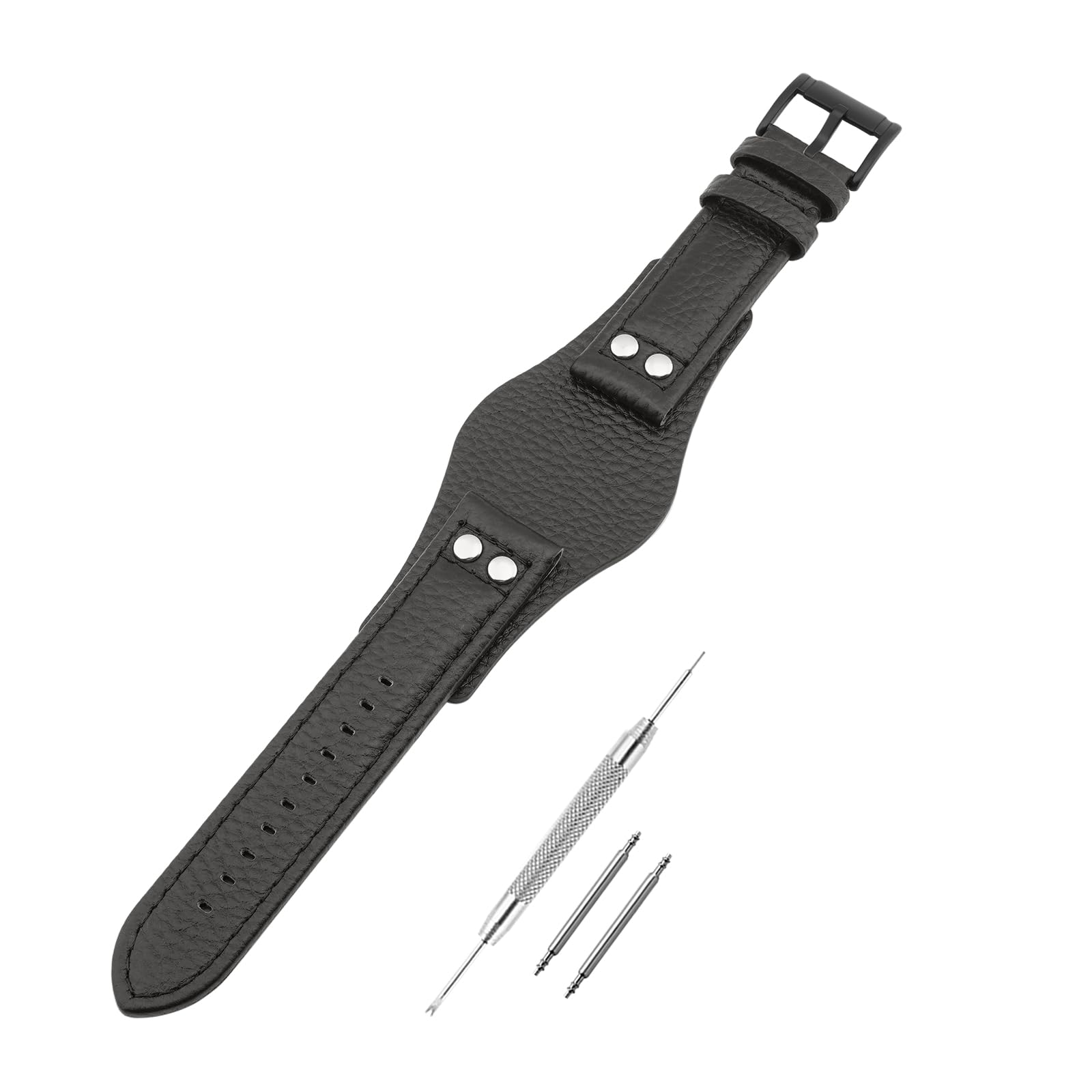 Watch Band Compatible with Fossil, 22mm Soft Leather Replacement Wrist Strap with Stainless Steel Buckle for Fossil CH2564 CH2565 and CH2891 Watch Straps
