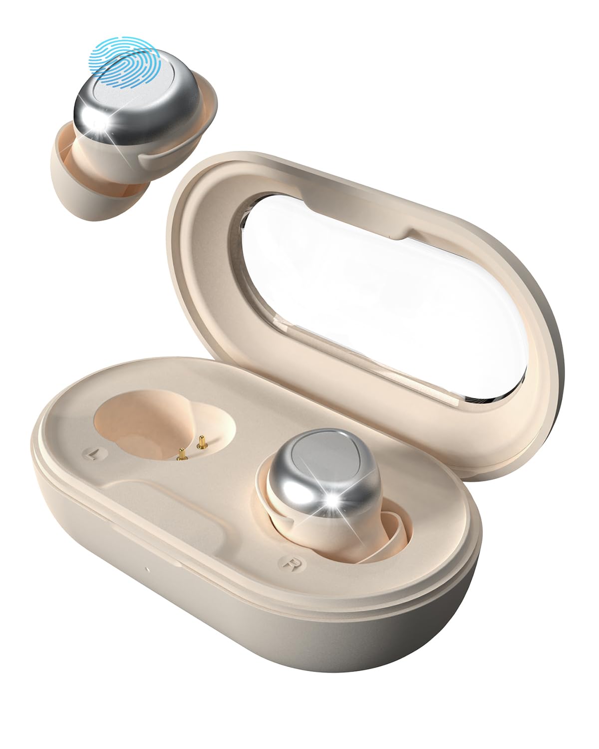 ANSTEN Schlafkopfhörer Bluetooth 5.4, Noise Cancelling Kopfhoerer in Ear, Sleepbuds Schlafkopfhörer Seitenschläfer, 48 Stunden Akkulaufzeit Kopfhörer zum Schlafen, Sporttraining Kabellose Kopfhörer