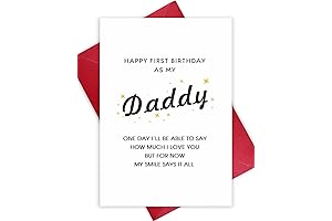 Celebrate Dad's First Birthday as a Father with a Heartwarming Birthday Card
