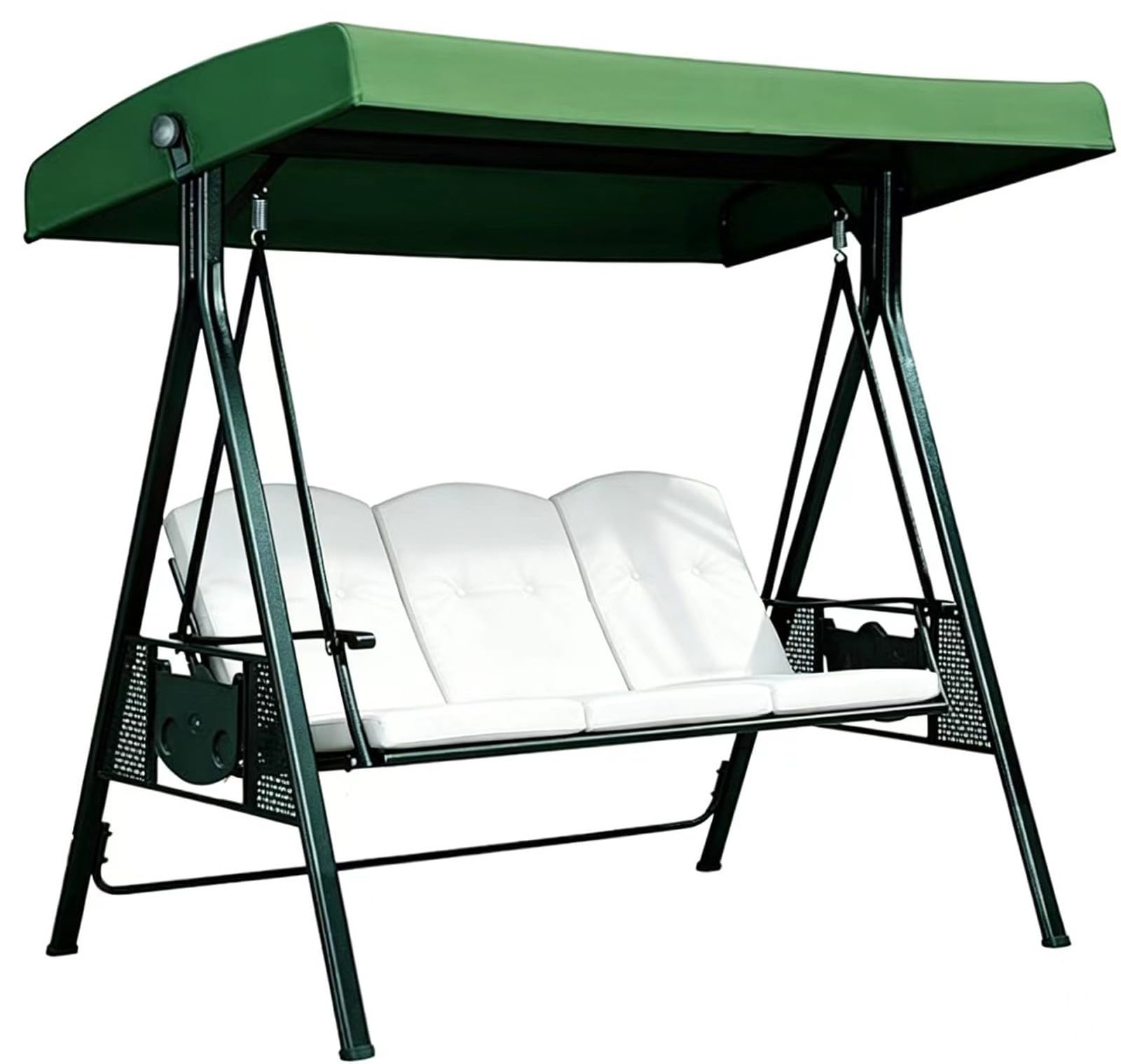 Toldo de columpio de patio que soluciona la lona rota de su balancín verde