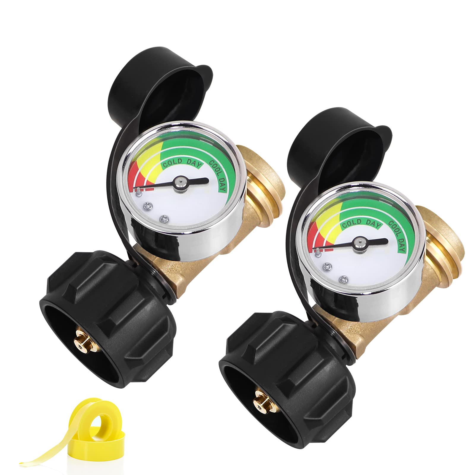 Buy LONGADS Upgraded Propane Tank Gauge Level Indicator with QCC/Type 1