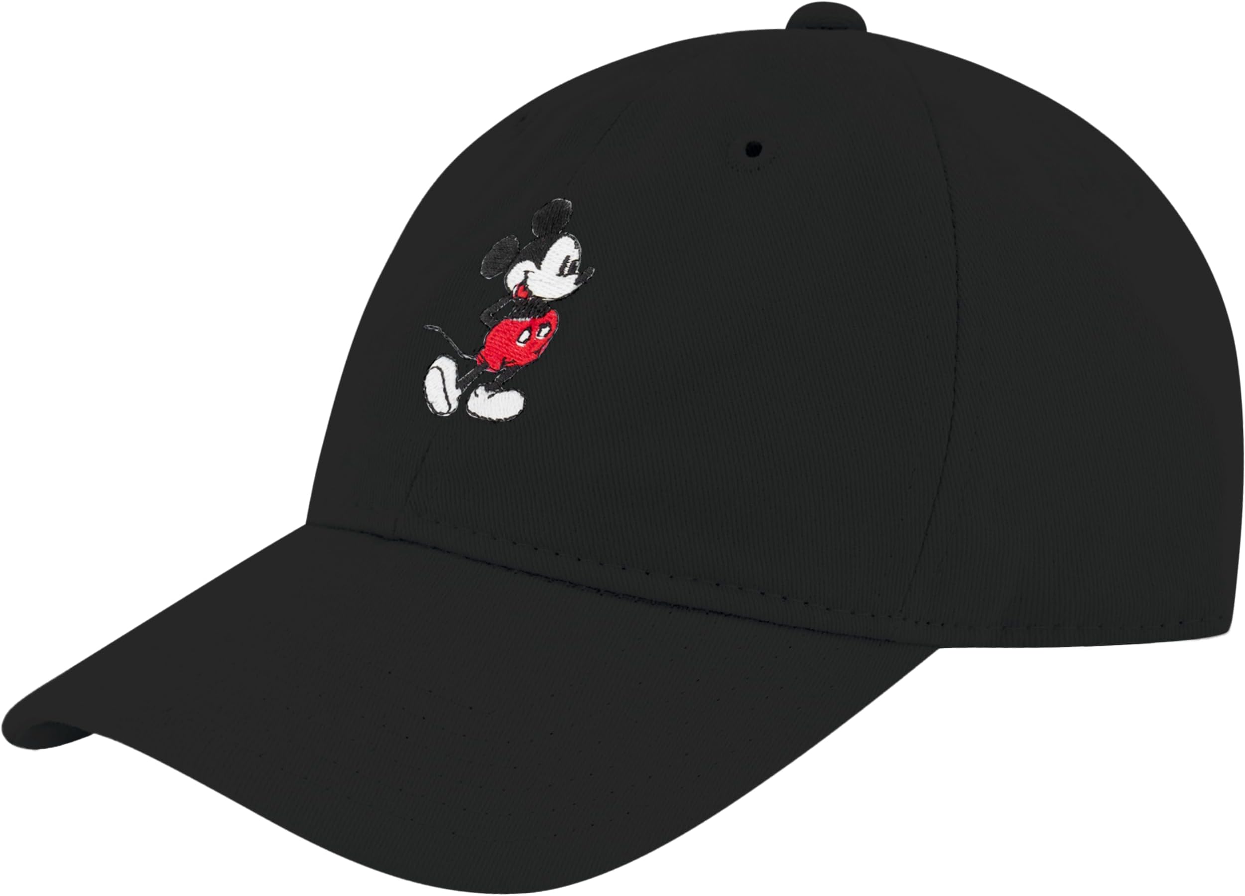Disney Mickey Mouse Embroidered Cotton Adjustable Dad Hat with Curved Brim