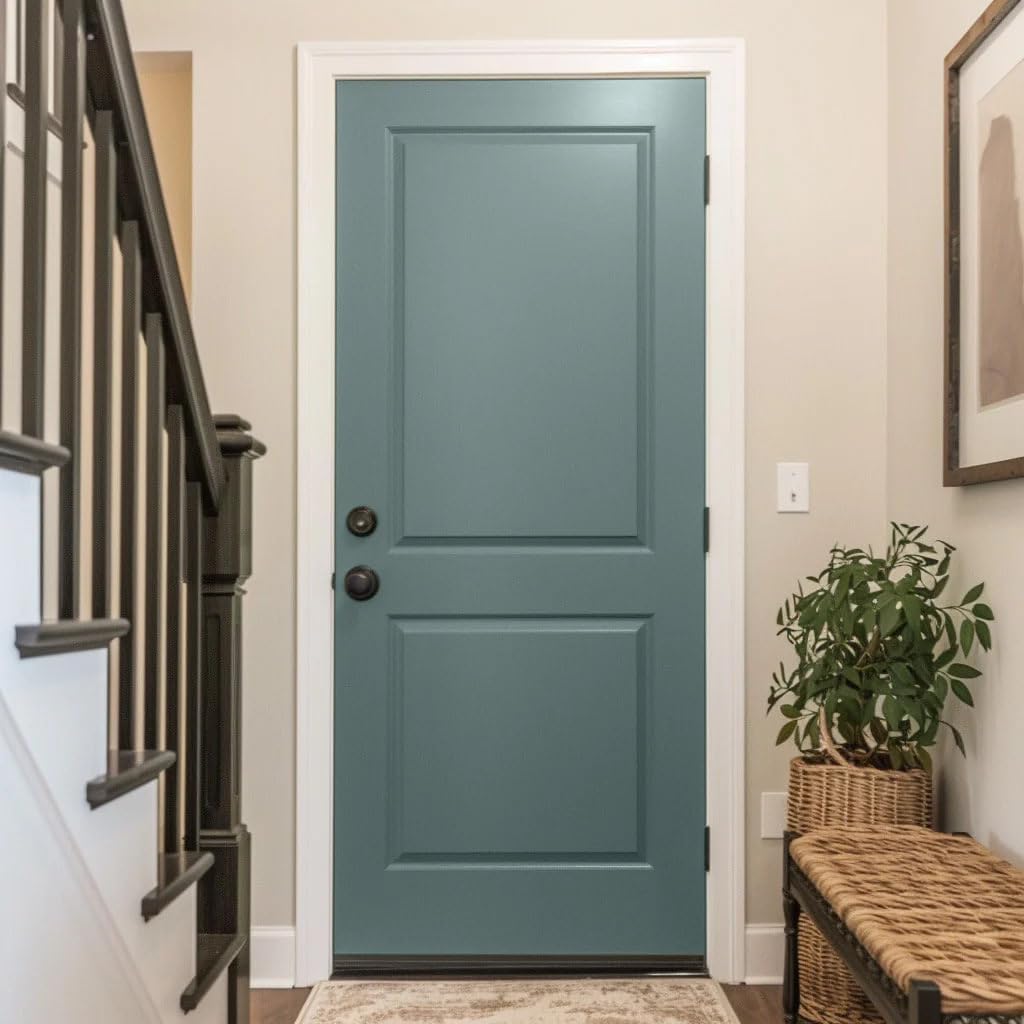 Stone Coat Cabinet and Furniture Paint, Midnight Cyprus, 1 Quart, Water-Based Acrylic Paint for Cabinets, Trim, Doors, and Furniture, Low VOC, Durable, High-Adhesion, Scratch Resistant Finish