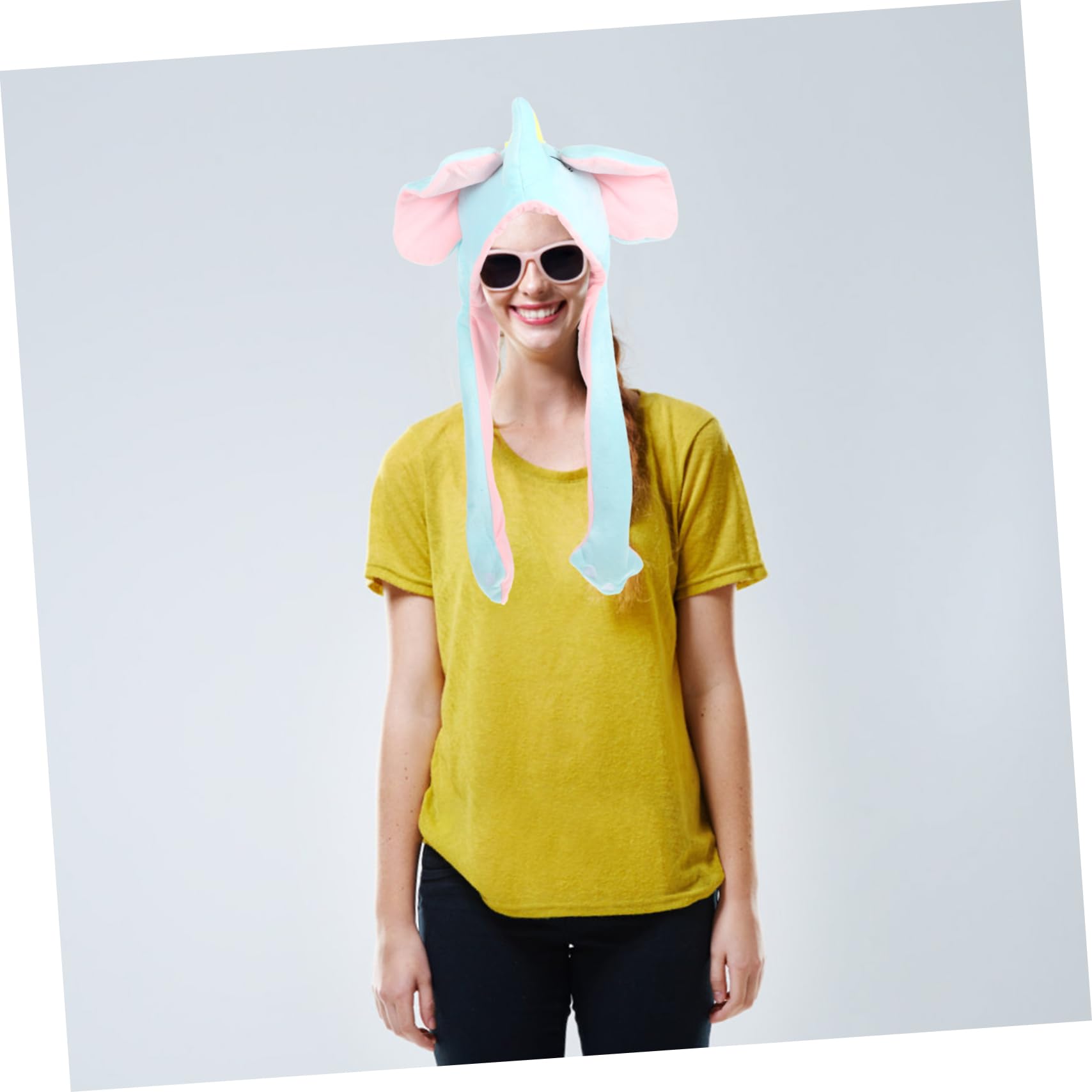Ipetboom Sombrero De Elefante Para Fiesta Divertido Para Mujer Con Orejas Móviles Bonito Para Disfraz De Peluche
