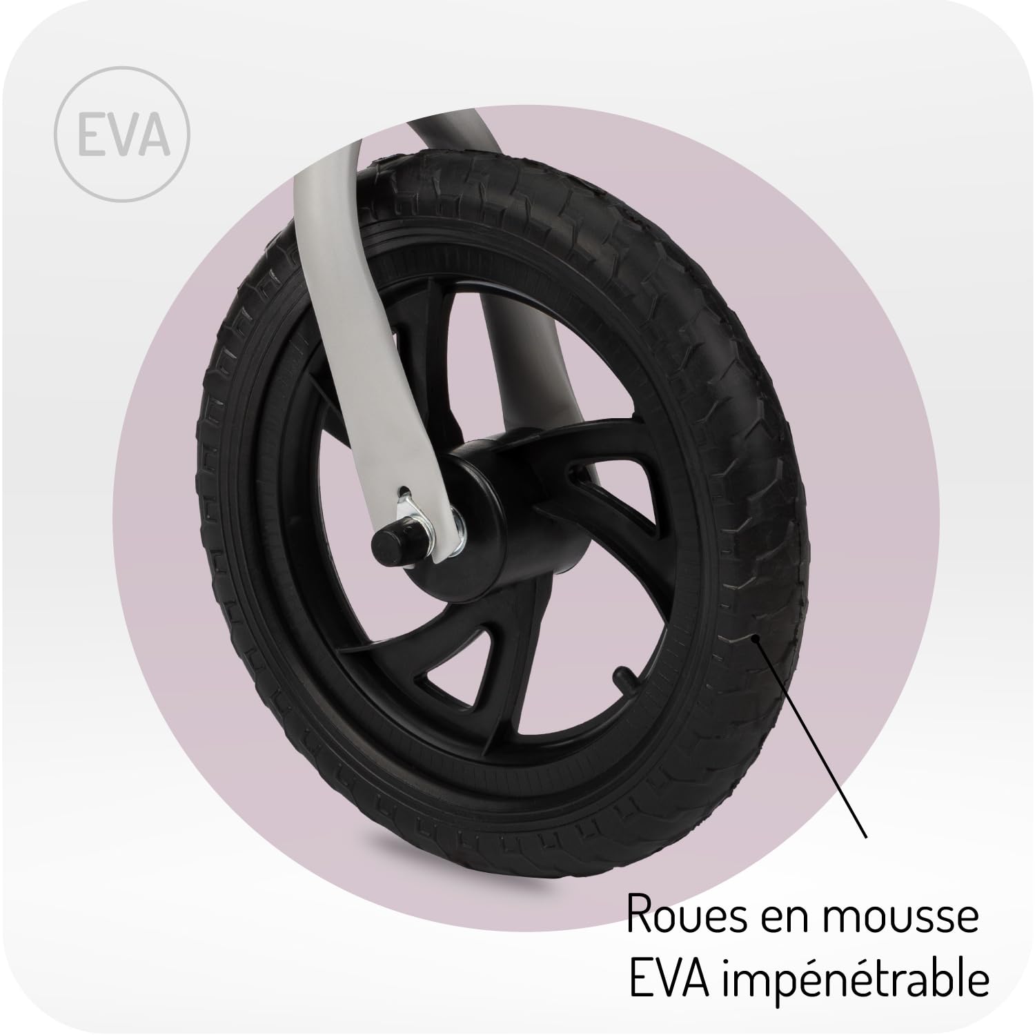 MOMI BREKI Draisienne pour Filles et Garçons 3 Ans, Cadre Métallique Léger 3 kg, Poids Max 25 kg
