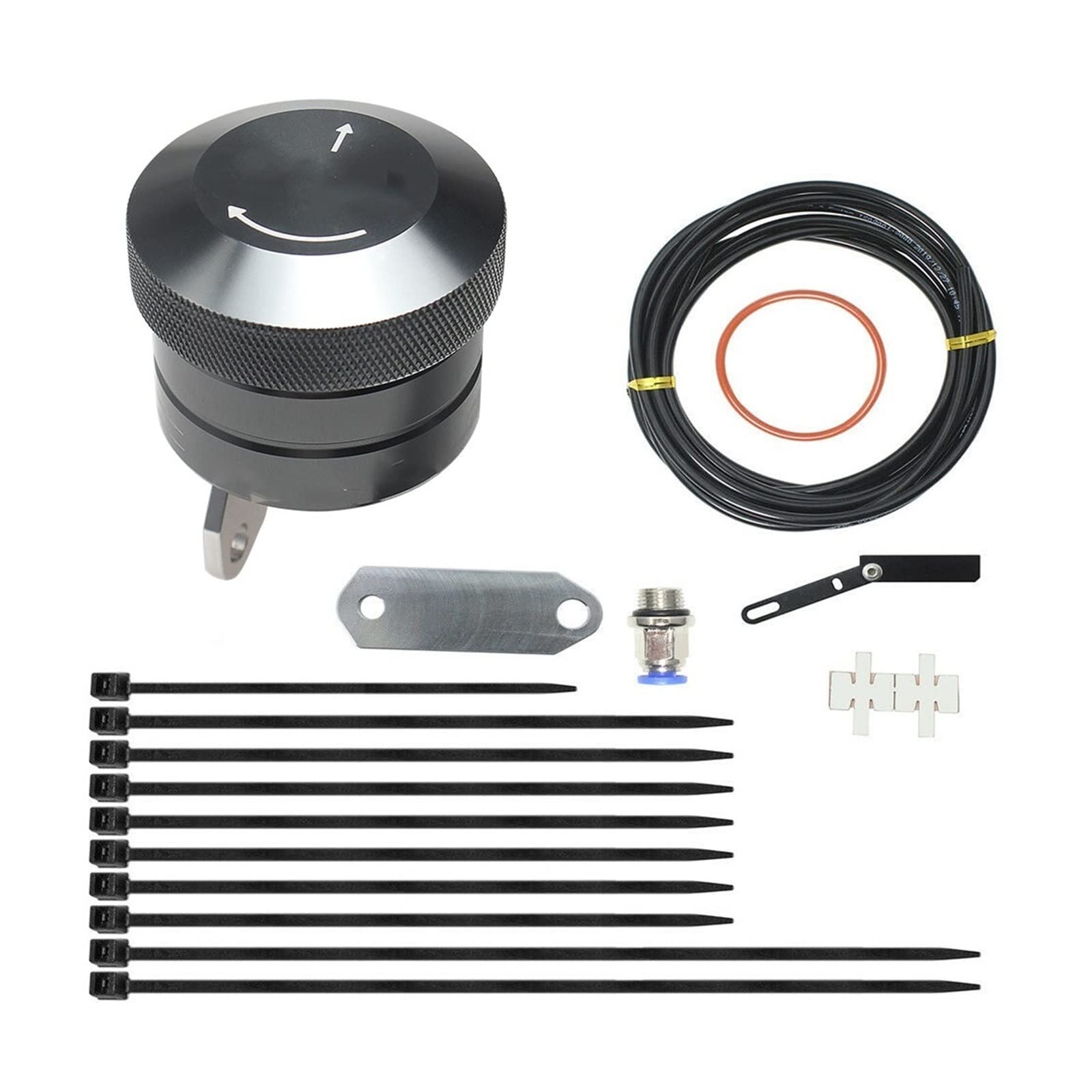 Aktualisieren Sie das Motorrad-Kettenöler-Öler-Kettenöler-Motorrad-Schmiersystem (Color : Titanium)
