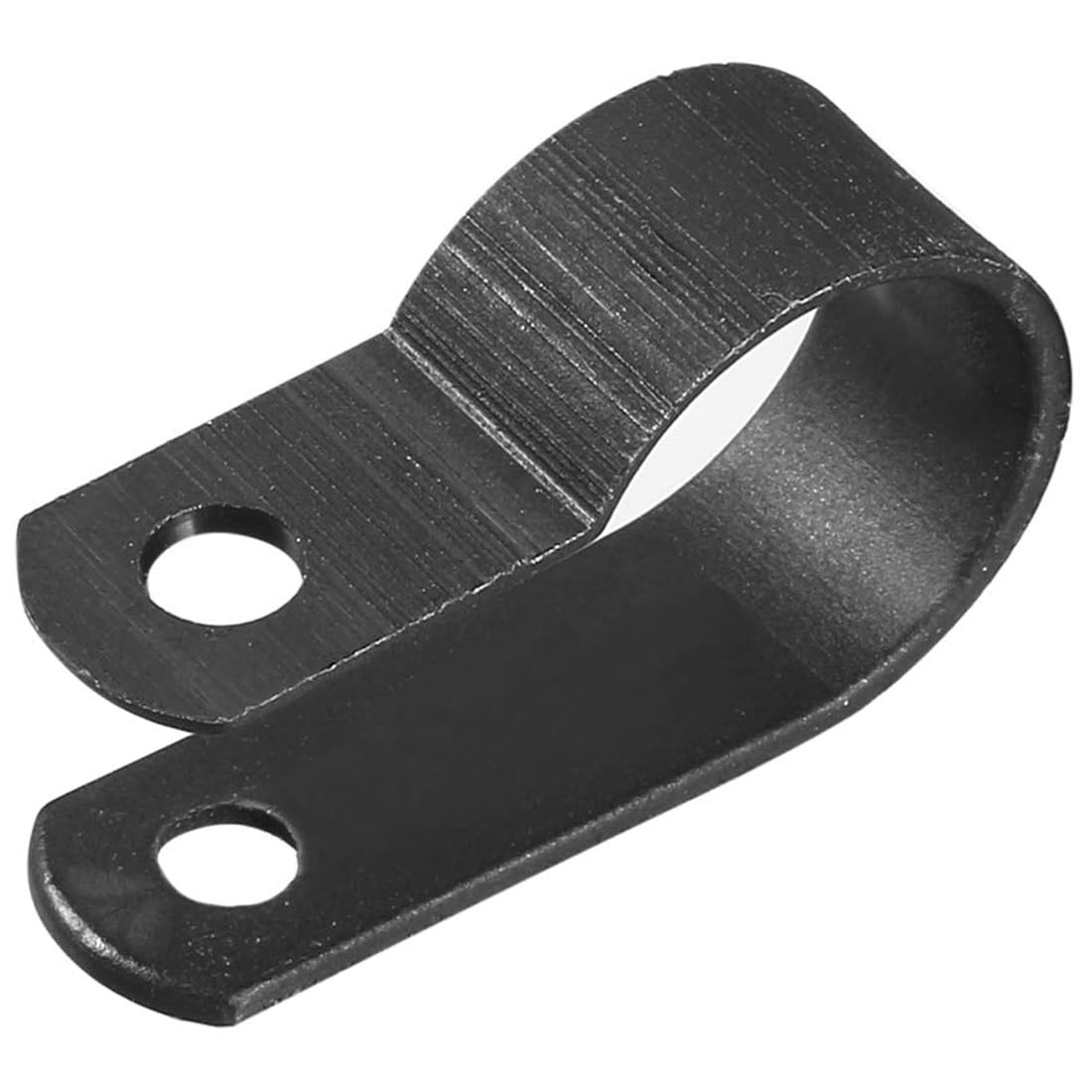 ROWORKX 15mm R Type Cable Clips, 100Pcs Nylon P Clips, Cable Cleats Black
