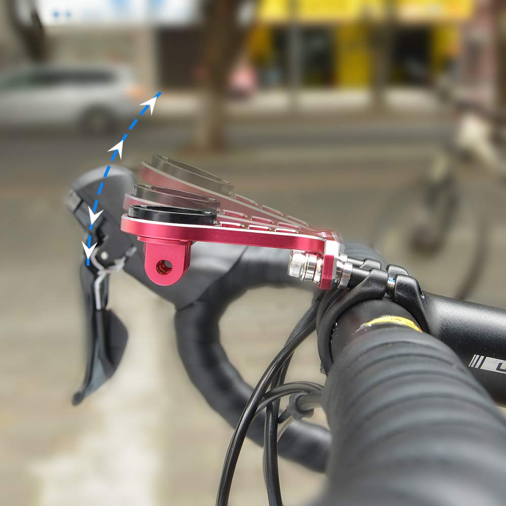 Support GPS TrustFire HE06 – Pour Garmin, Bryton, GoPro – Alu CNC, 3 Couleurs, Fixation Guidon