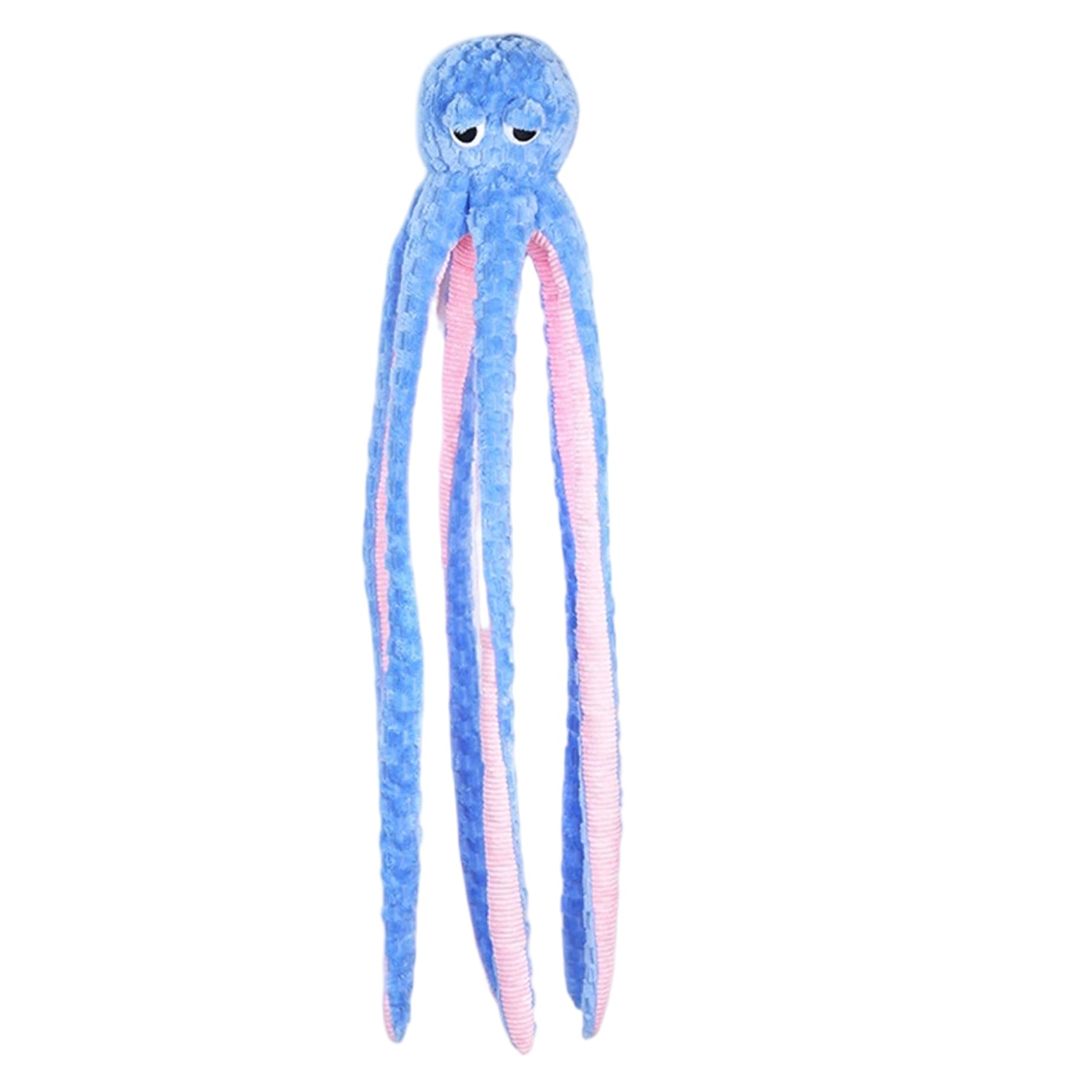 Juguete para perros con forma de pulpo, juguetes para perros chirriantes, juguete indestructible de 40 pulgadas, juguetes chirriantes interactivos para masticadores agresivos, pulpo de peluche sua.