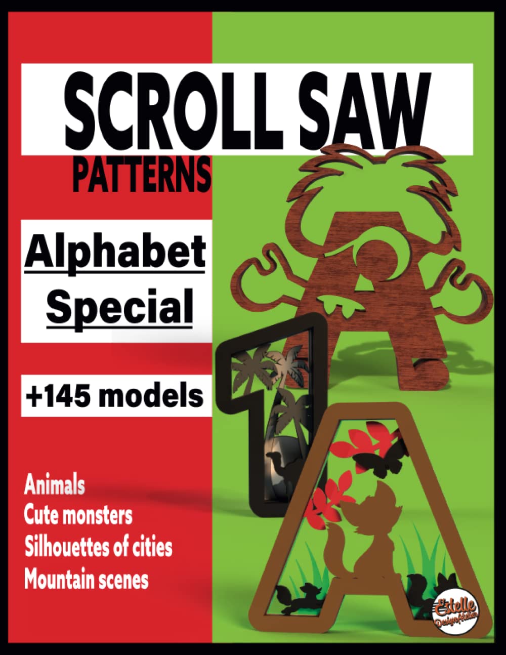 Scroll saw patterns Alphabet Special + 145 models: animals