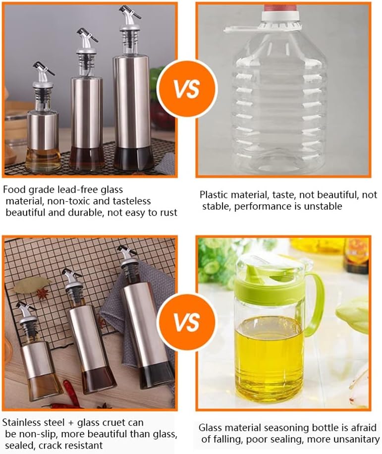 Oil Bottle Soy Sauce Vinegar Seasoning Pot Leak Proof Sealed Condiments Storage Kitchen Tool