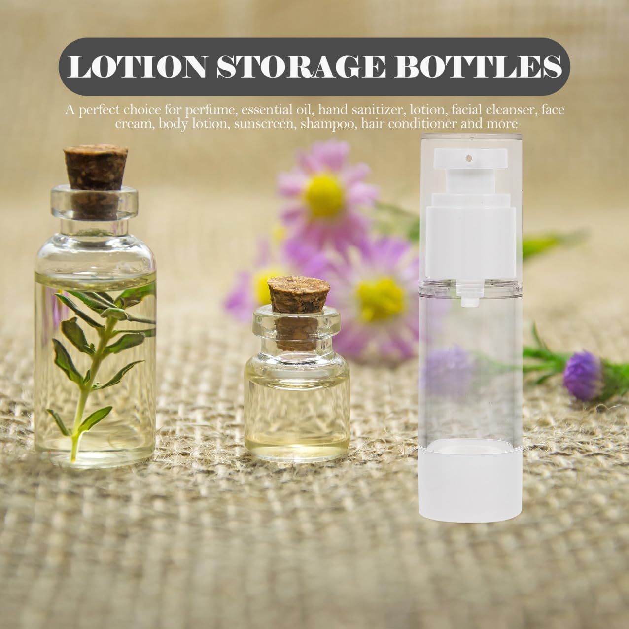 Didiseaon Flaconi di Lozione da Viaggio 30ml, Set 10 Pezzi