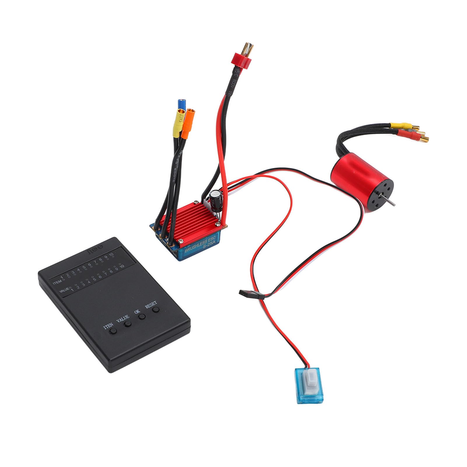 ESC Servo Combo Motor, RC Brushless Motor Kit Kupferspule für 1/18 RC Car