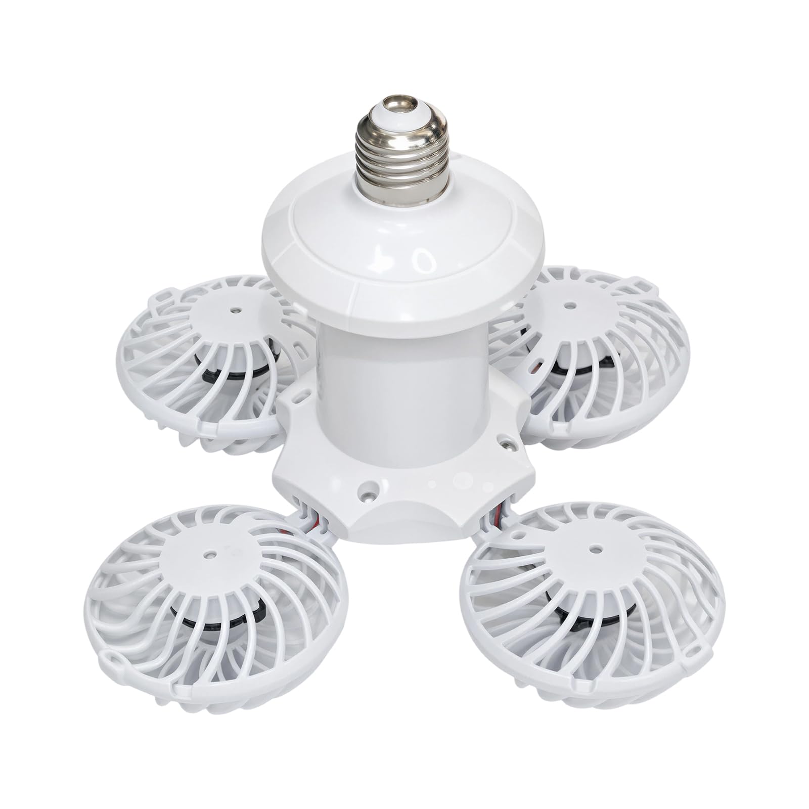 Ventilador de techo con control remoto y bombilla LED E27 para techo de hogar