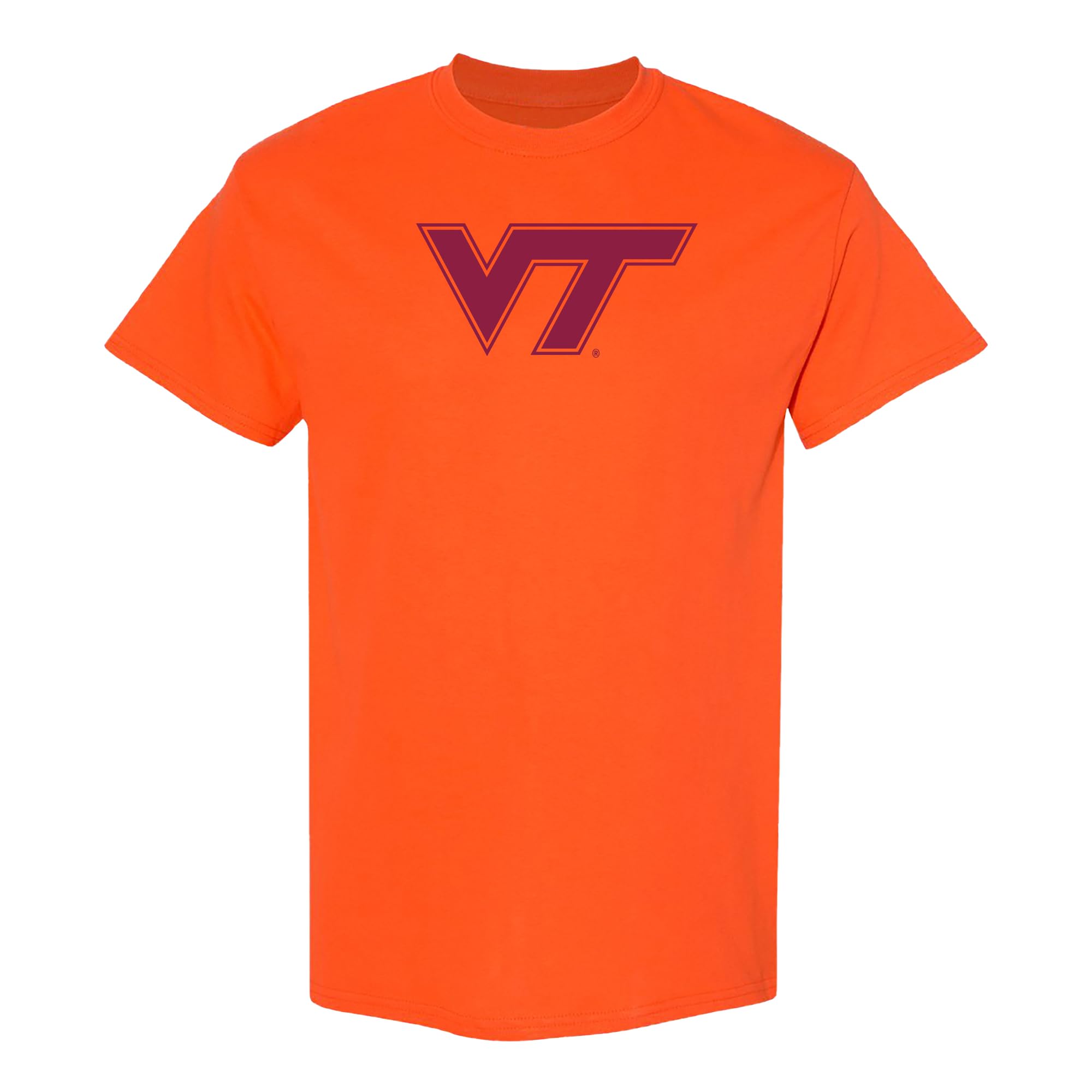UGP Campus Apparel NCAA University Basic Block Sports Team T-Shirt, Virginia Tech Hokies Orange, M — image 1