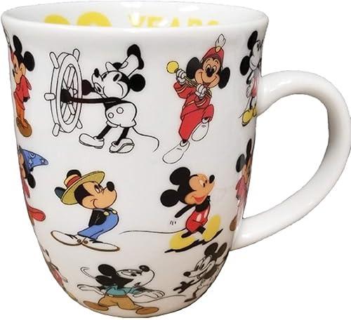 7STAR Disney 90th Mickey Celebration - Taza de porcelana (16 onzas)