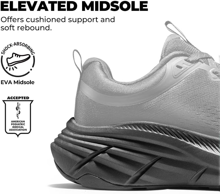 NORTIV 8 Women's Walking Shoes Cushion Comfortable ActiveBreeze Running Tennis Shoes Non-Slip Workout Gym Sports Athletic Breathable Fashion Sneakers - Image 5