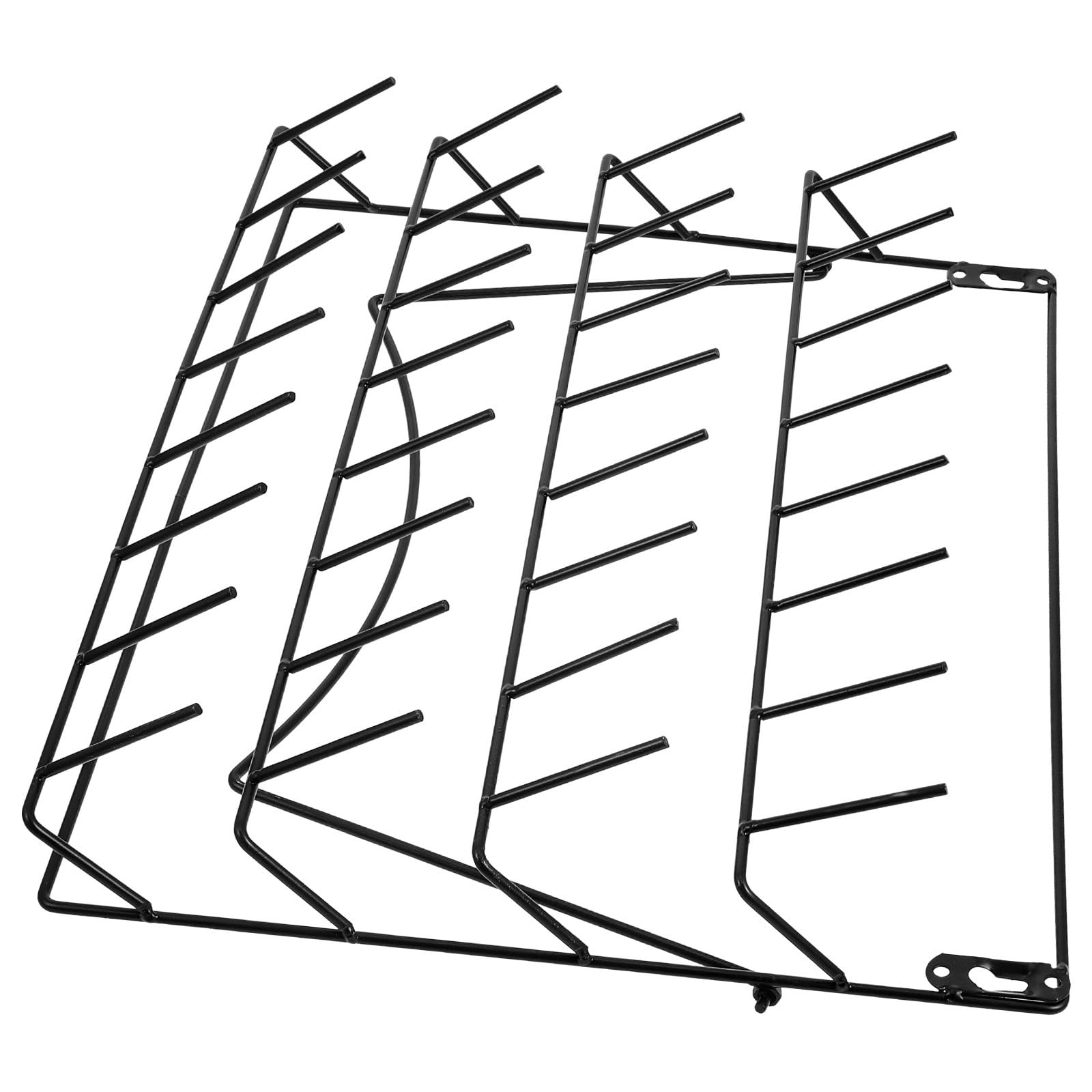 Estante de Pared para Uso Multifuncional de Hierro y Diseño Minimalista para Secado de Cristalería de Laboratorio Instalación Fácil en Puestos de Venta