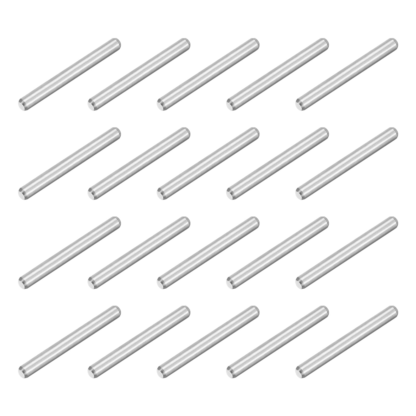 uxcell 80Pcs M1.5 x 14mm 304 Stainless Steel Dowel Pin, Cylindrical Shelf Support Peg Pin Parallel Pin Fastener for Mechanical Manufacturing, Industry