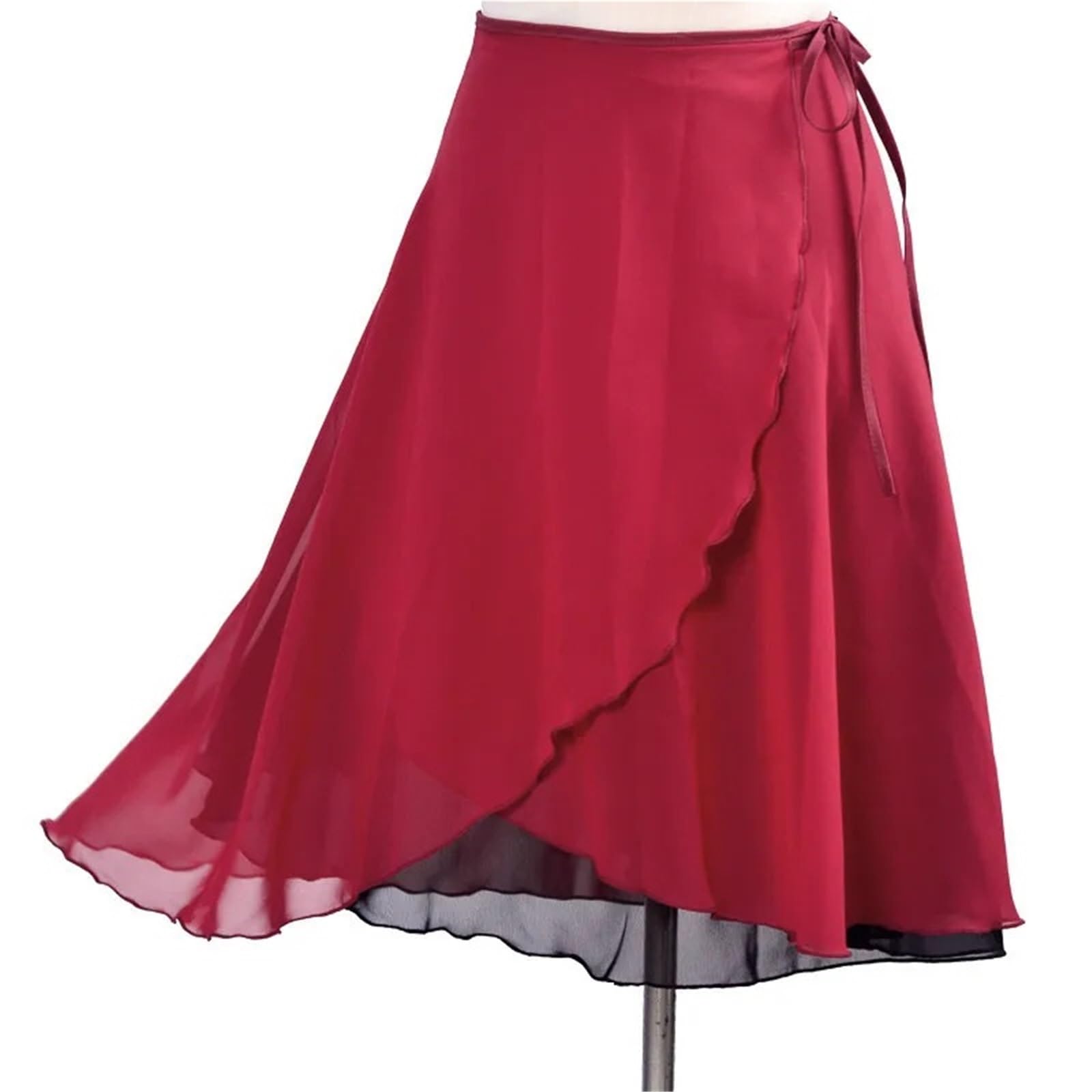 Falda larga de baile Ballet for mujer, falda for adultos, cubierta con estampado Floral, leotardo práctica, tutú bailarina Para Mujer
