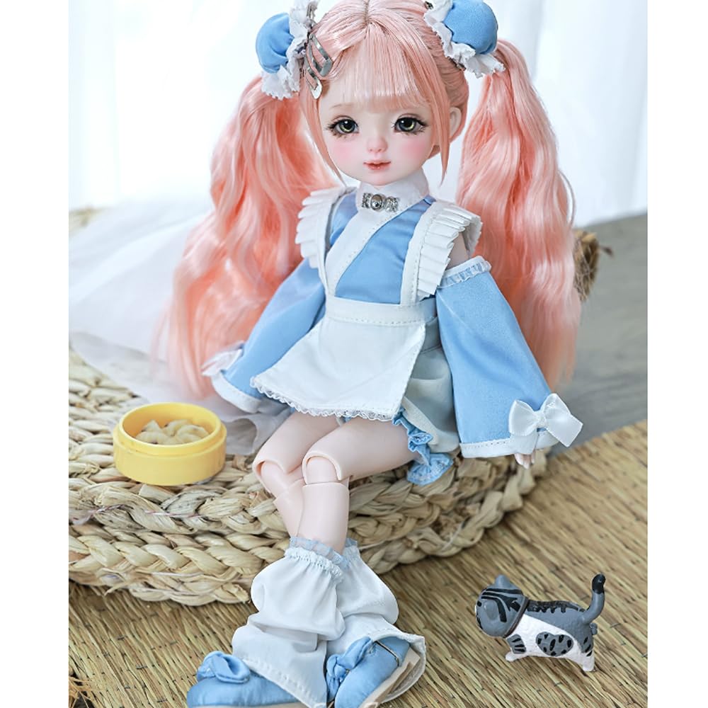 Amazon | KAKAA BJDドール フルセット 1/6 球体関節人形 22cm