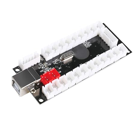 BEYEE Zero Delay Arcade USB Encoder PC to Joystick For MAME & Raspberry Pi Retropie Projects (2Pin+4.8mm)