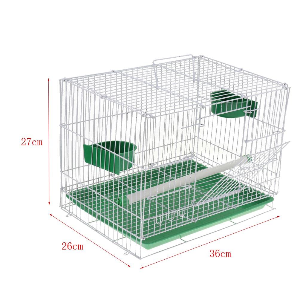 Großer Vogelkäfig aus Metall mit Tablett für Wellensittiche, Papageien, Kanarienvögel, Nymphens