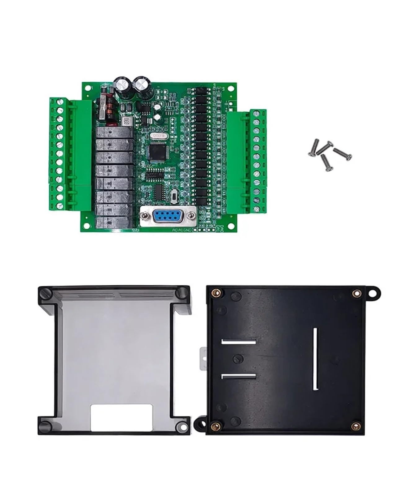 FX1N-20MR PLC Controller, DC Relay Module with Base