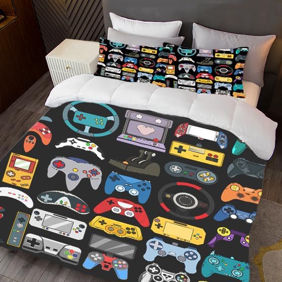 Awlnail Comforter Sets Gaming Quilt Sets Stars Space Bedding Sets for Kids Teens Boys Girls Adults Bedroom Decor Twin Size 5 61oyp6wtDHL. AC