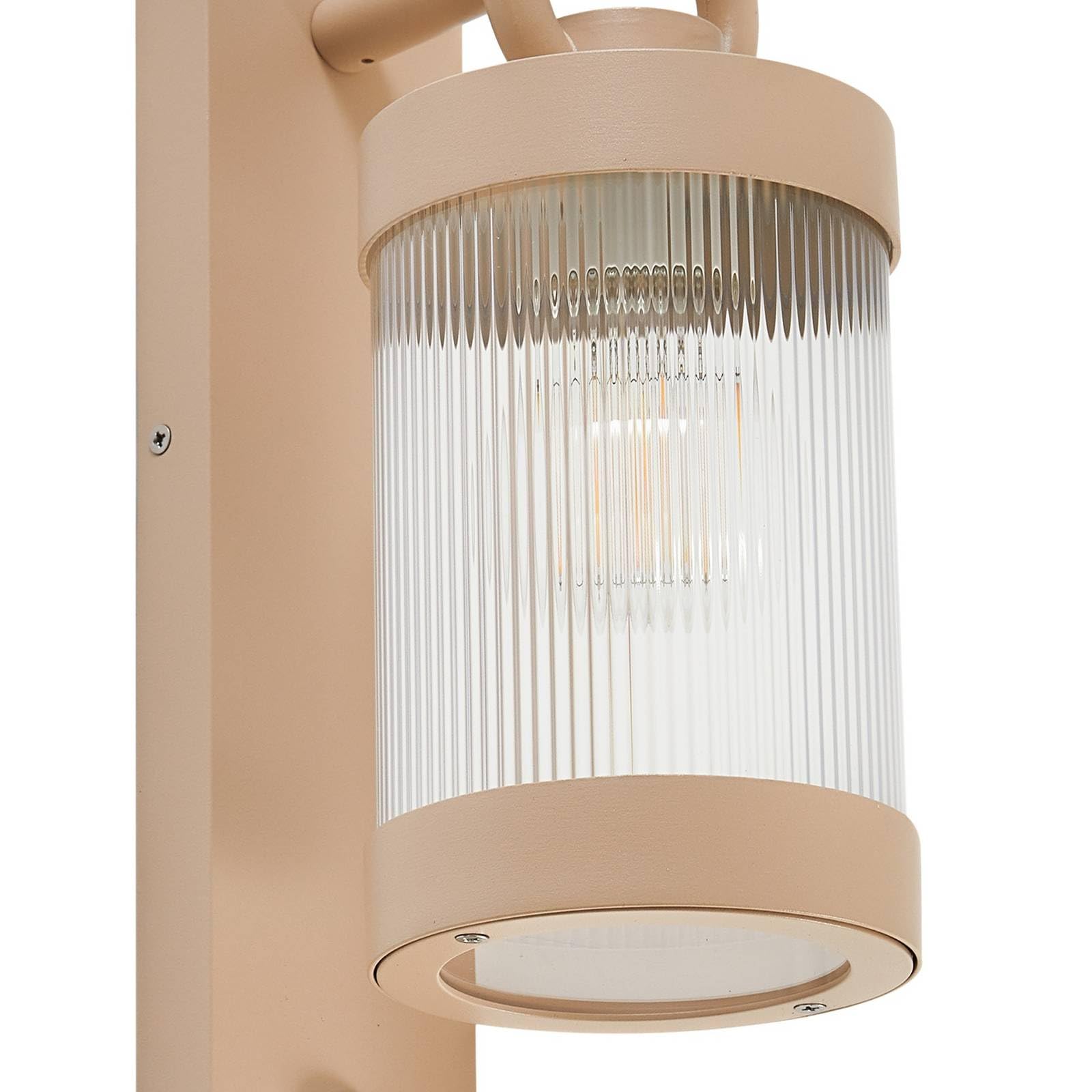 Lindby Yrene (nowoczesny) kinkiet zewnętrzny w kolorze białym z aluminium (1 płomień, E27) lampa zewnętrzna / fasada dom taras i balkon