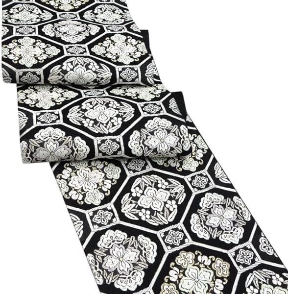 金通し 渦 抽象模様 袋帯 着物 121a それる p 