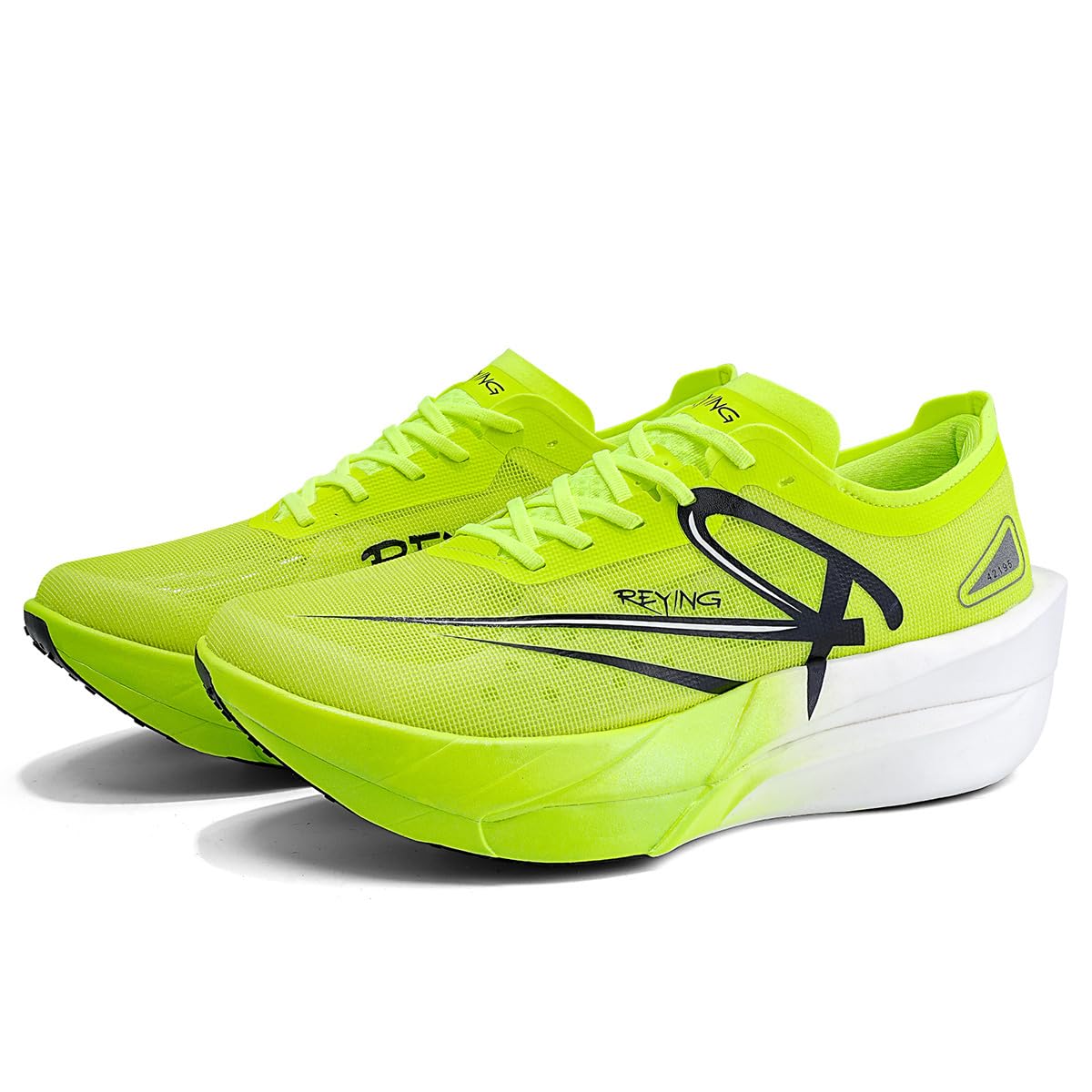 Men Nylon Carbon Plate Running Shoes Marathon Breathable Cushioning Non-Slip Racing Sneakers Sports Training Shoes