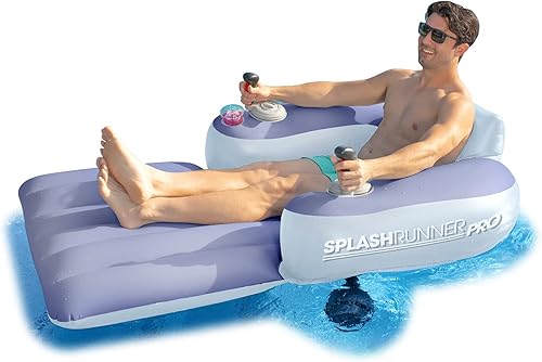 Splash Runner Pro Edition de Poolcandy - El mejor tubo de agua motorizado que llevará tu experiencia de piscina, lago o río al siguiente nivel.