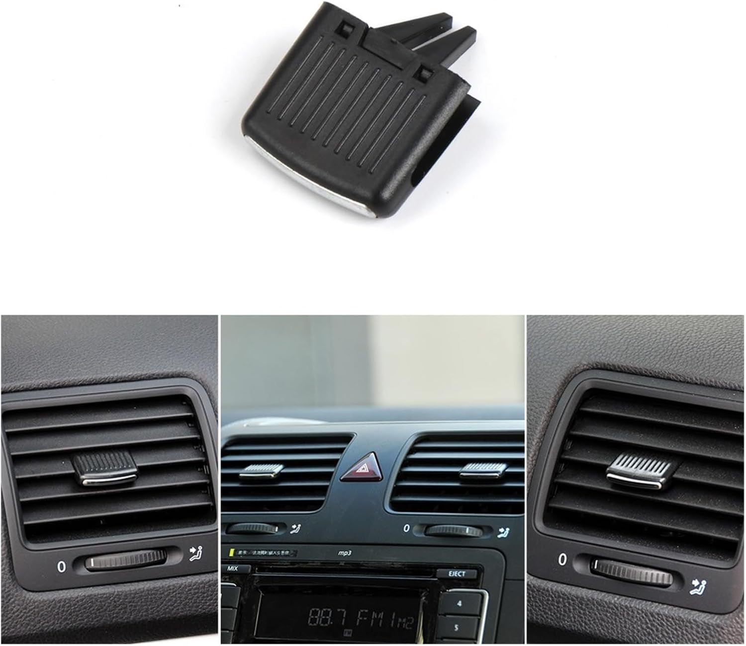 1-4PCS Adjust Clip Car Front Dash A/C Air Conditioning Vent Outlet Fit For Sagitar Fit For Jetta A5 MK5 5 R32 Rabbit 2006-2011(4PCS)