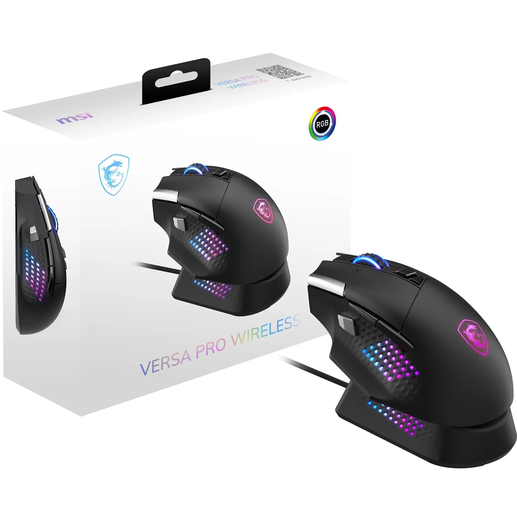 MSI VERSA PRO WIRELESS Gaming Mouse - 26000 DPI Optical Sensor