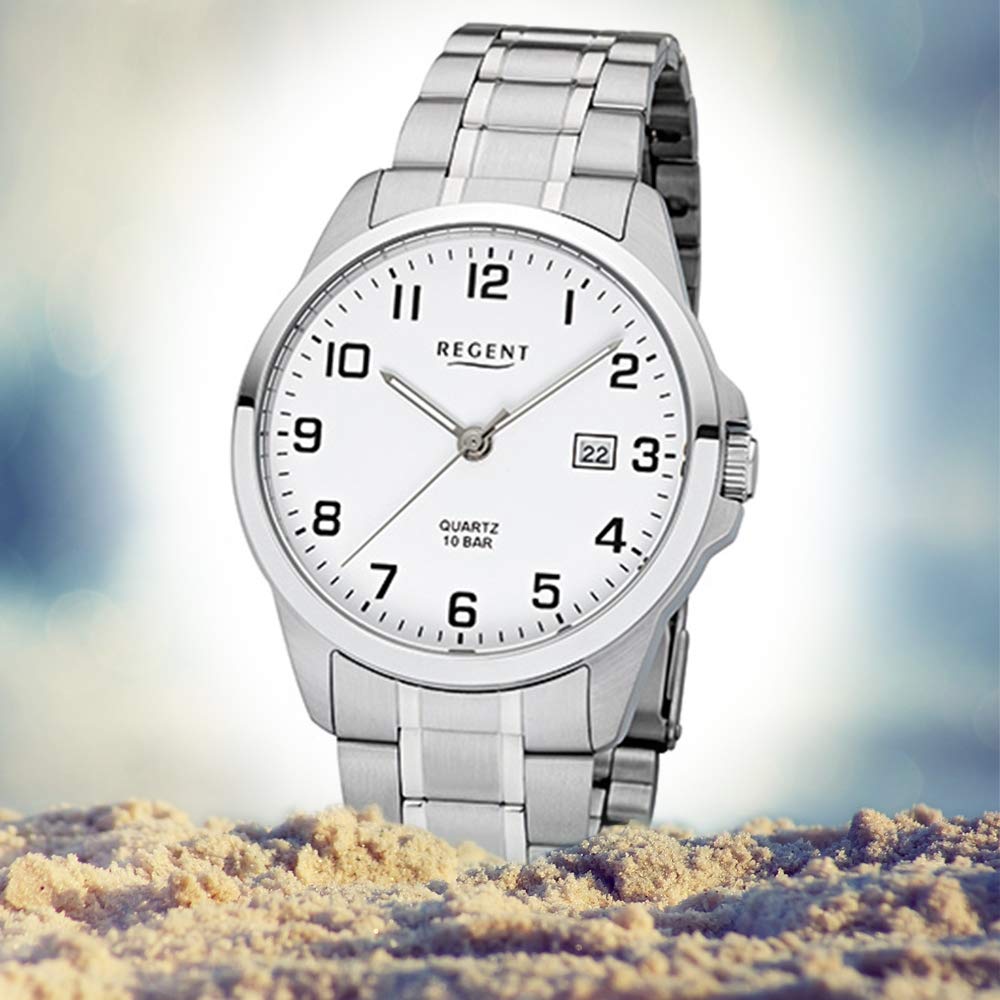 Regent Herren Analog Miyota 2115 Uhr mit Edelstahl Armband 11150641
