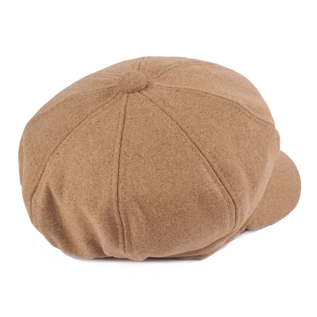 Damen-Baskenmütze, Newsboy-Mütze, Winter, Frühling, schwarz, einfarbig, achteckige Mütze, Vintage-Stil, lässig, Baker-Boy-Mütze (Farbe: Schwarz-Soul Eater1, Größe: 56–58 cm) (Argento 6 7/8)