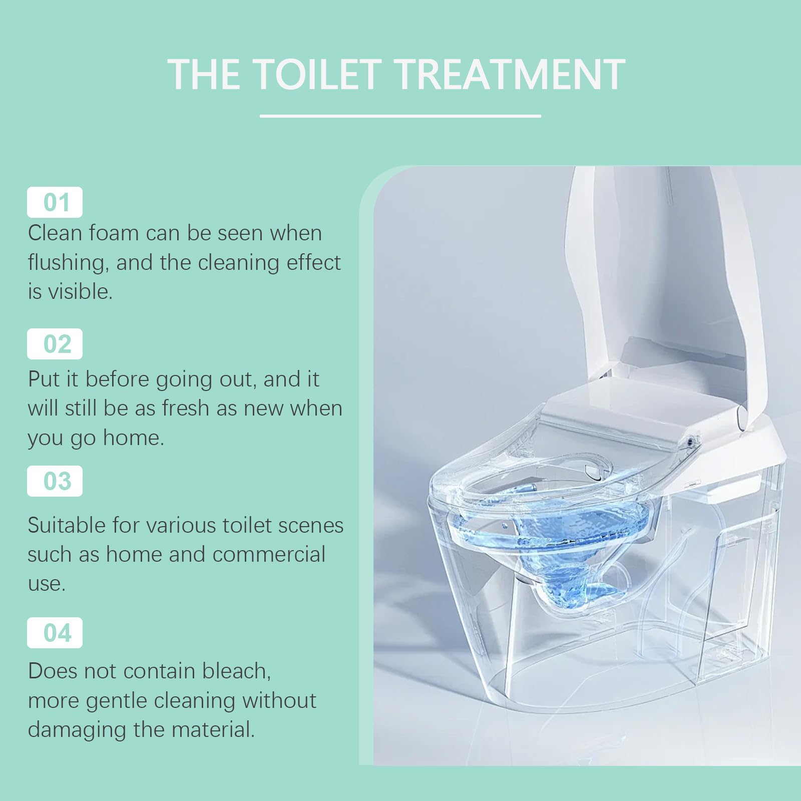 Krazy Clean Toilettenreiniger, Krazy Klean Toilettenreiniger, Automatischer Toilettenreiniger, Toilettenreiniger-Tabletten, Kein Schrubben nötig, Langanhaltende Reinigung, Frischer Duft (3)