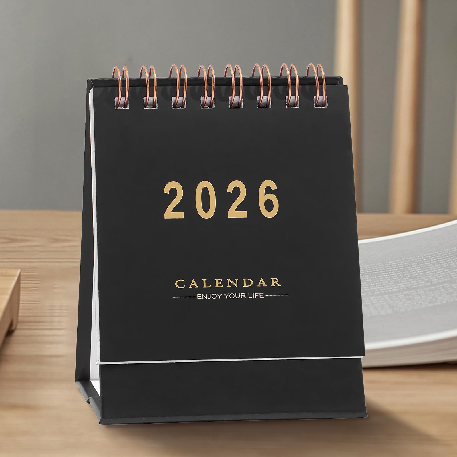 Mały kalendarz biurkowy 2025-2026 Miejsce Na Pisanie, Papier, 2025-2026, | Stojący kalendarz na biurko na randki, spotkania, biurko, domowe biuro, , sypialnia, dorośli