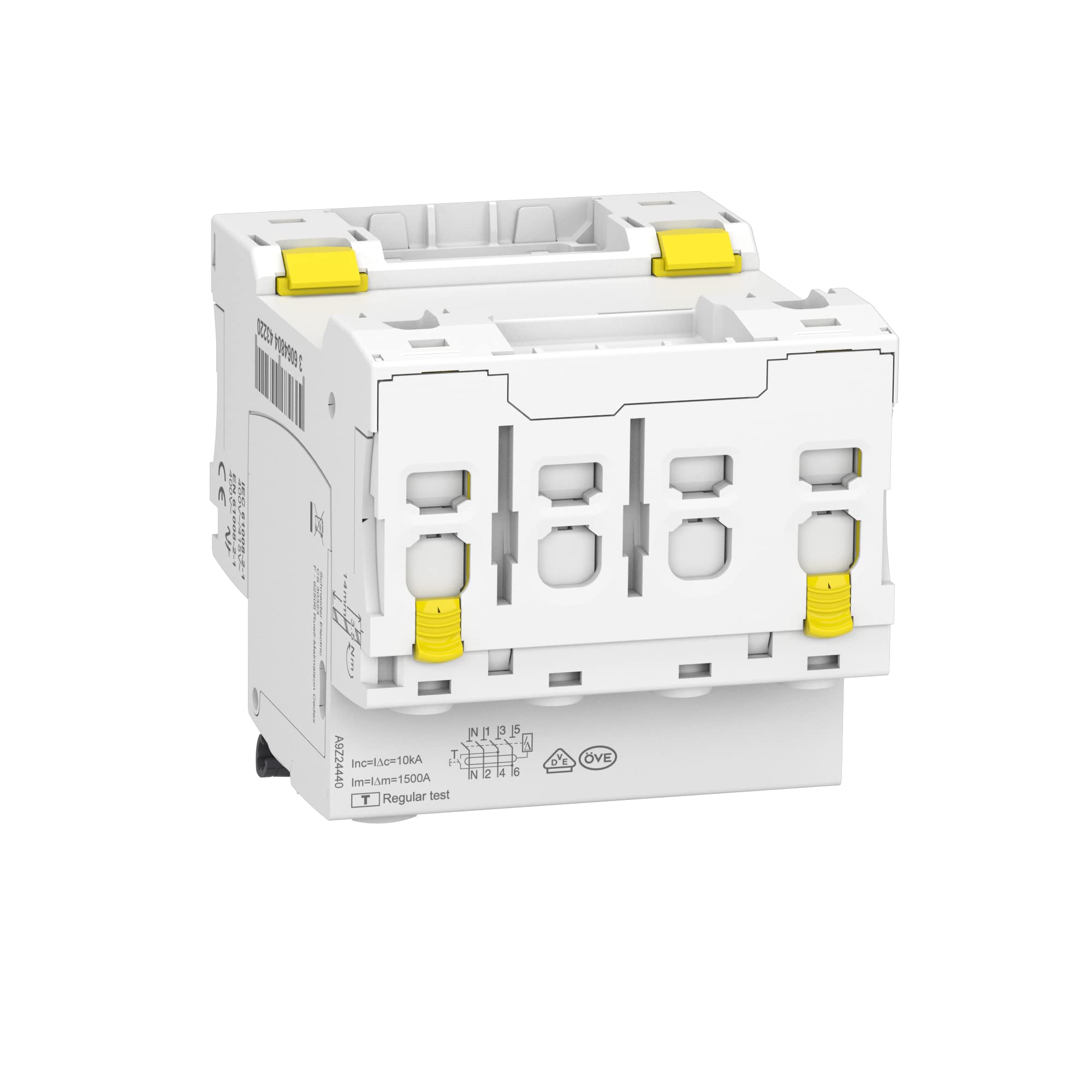 Disjoncteur Différentiel Schneider 4P 40A 300mA AC - Blanc - Protection Des Circuits Résidentiels Et Professionnels
