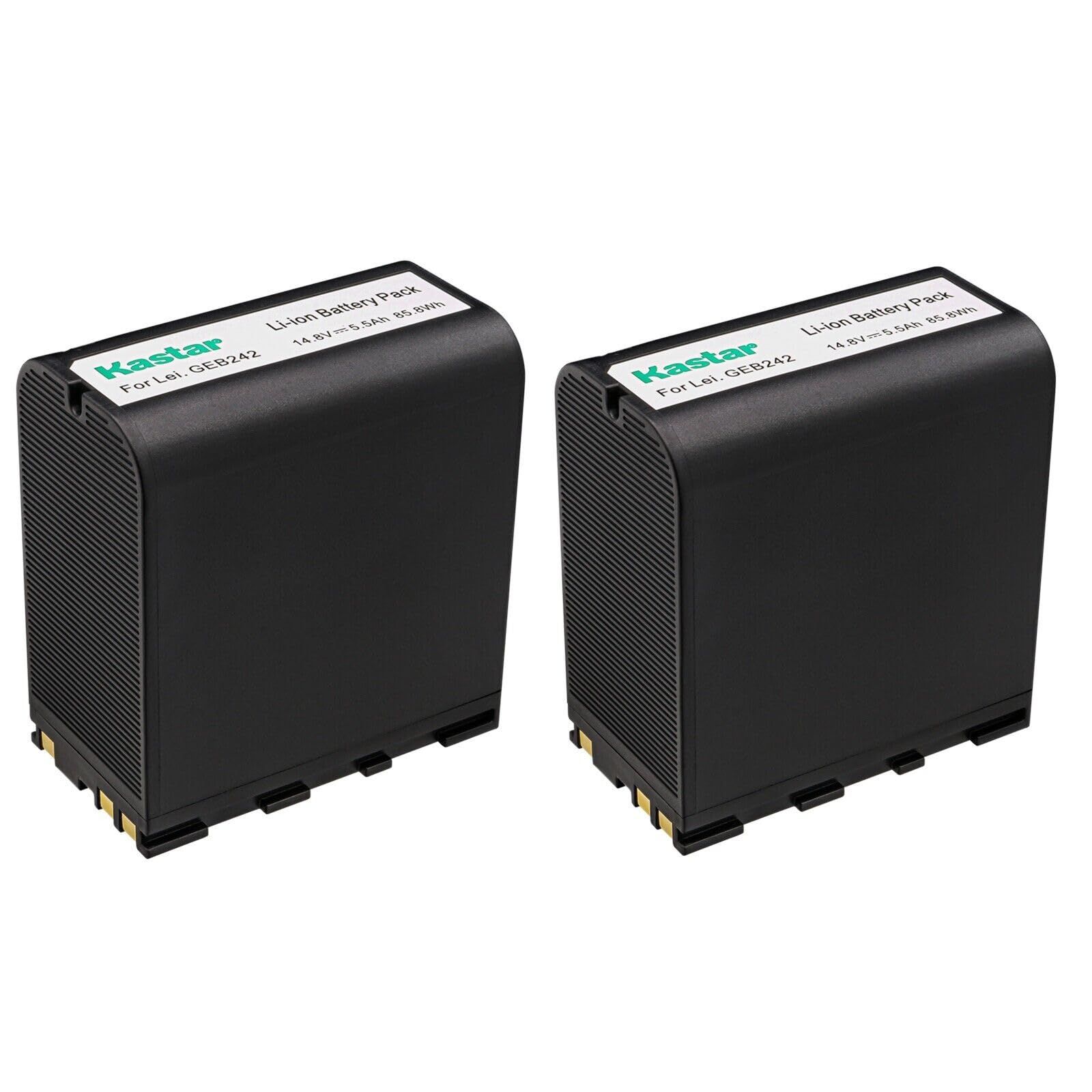 Kastar Battery 2-Pack Replacement for Leica GEB241, GEB242, GEB243, 971703, 993975 Battery, Leica ScanStation C10 Laser Scanner, Leica ScanStation P20