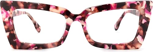 Zeelool Newell VFP0236 - Lentes rectangulares retro con bloqueo de luz azul para mujer