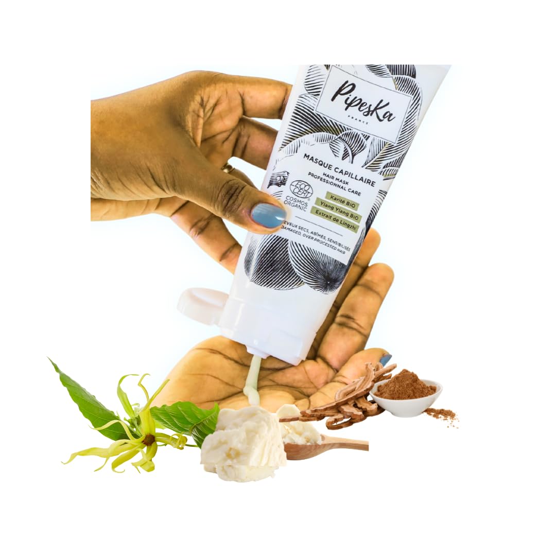 Organiczna Profesjonalna Maska do Włosów Bardzo suche, zniszczone i wrażliwe. Organiczna shea, ylang ylang ylang Organic i ekstrakt z Lingzhi