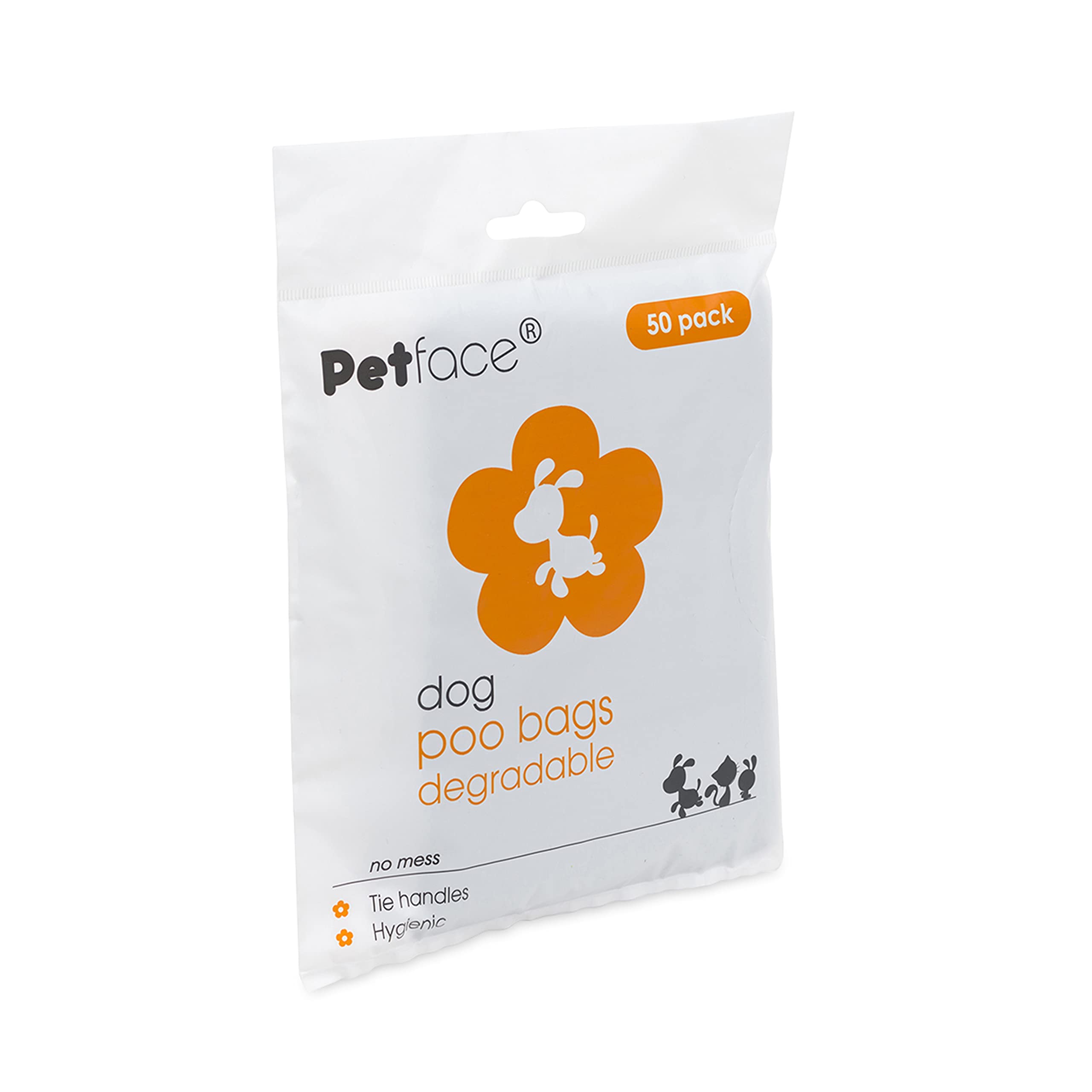 Petface No Mess Dog Poop Bags, 50-Piece